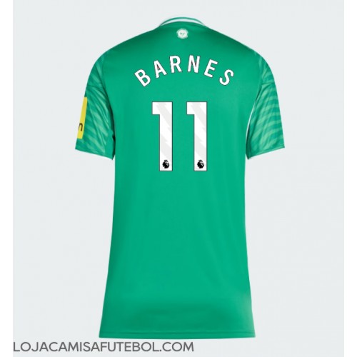Camisa de Futebol Newcastle United Harvey Barnes #11 Equipamento Secundário Mulheres 2025-26 Manga Curta